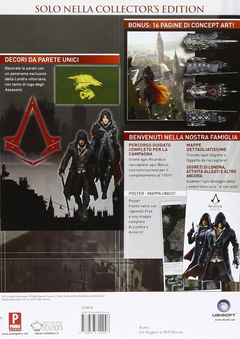 ASSASSINS CRRED SYNDICATE GUIDA STRATEGICA COPERTINA RIGIDA (italiana)
