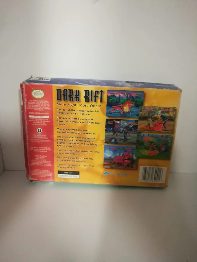 DARK RIFT NINTENDO 64 (versione americana)(senza manuale)
