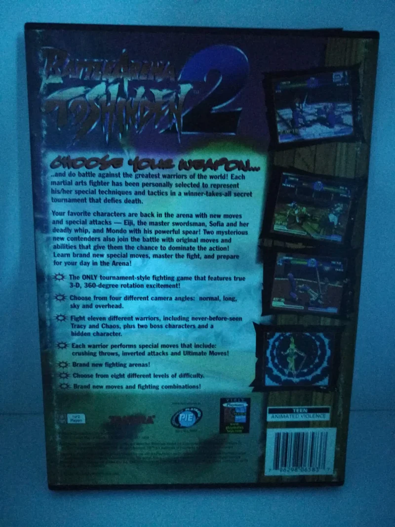 BATTLE ARENA TOSHINDEN 2 PS1 (versione americana)(usato garantito)