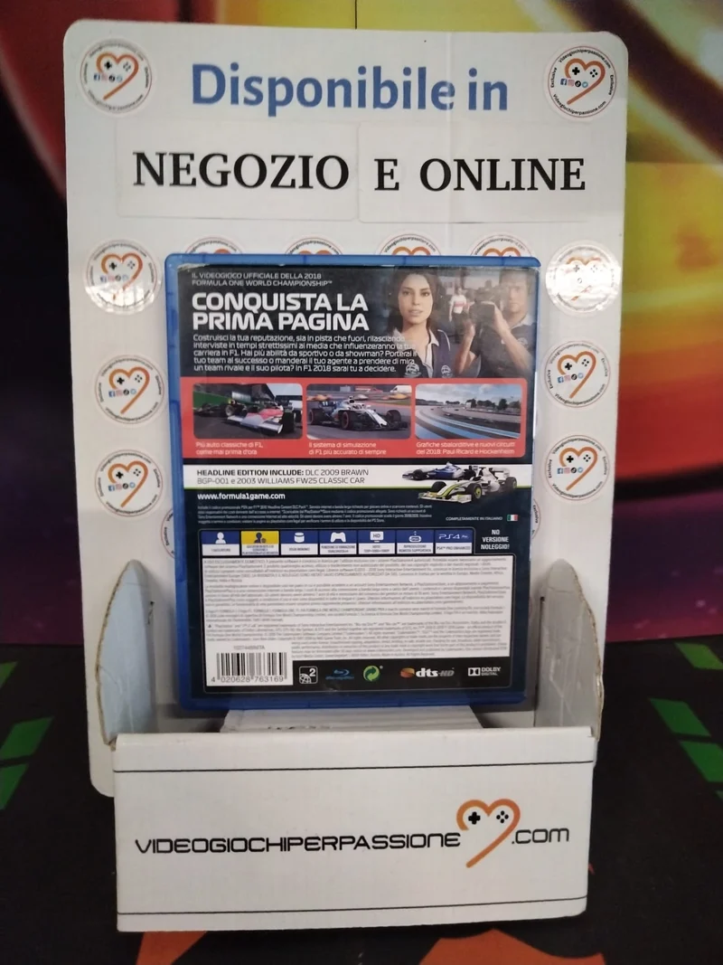 Formula 1 F1 2018 Playstation 4 (usato garantito)
