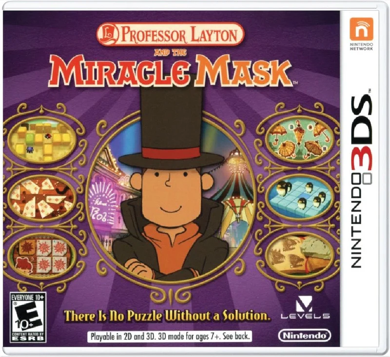 Professor Layton and The Miracle Mask - Nintendo 3DS