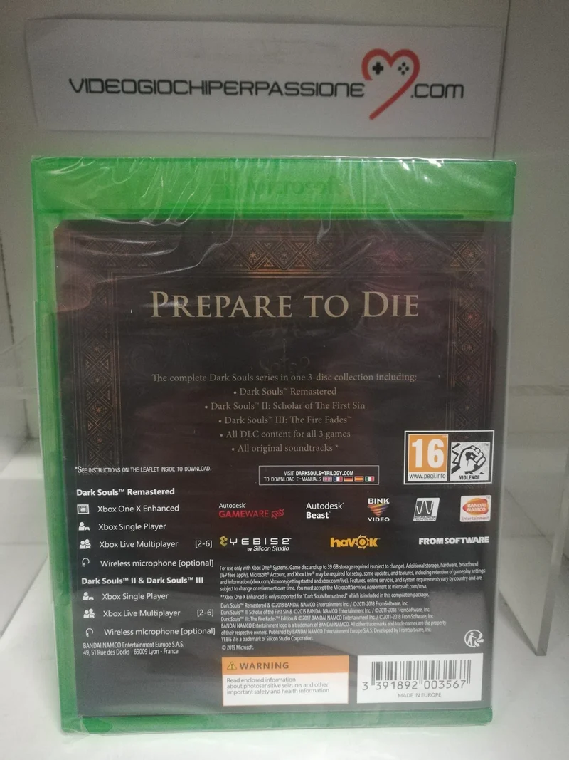 DARK SOULS TRILOGY XBOX ONE (versione europea)