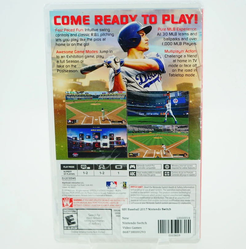 RBI BASEBALL 17 NINTENDO SWITCH (versione americana)