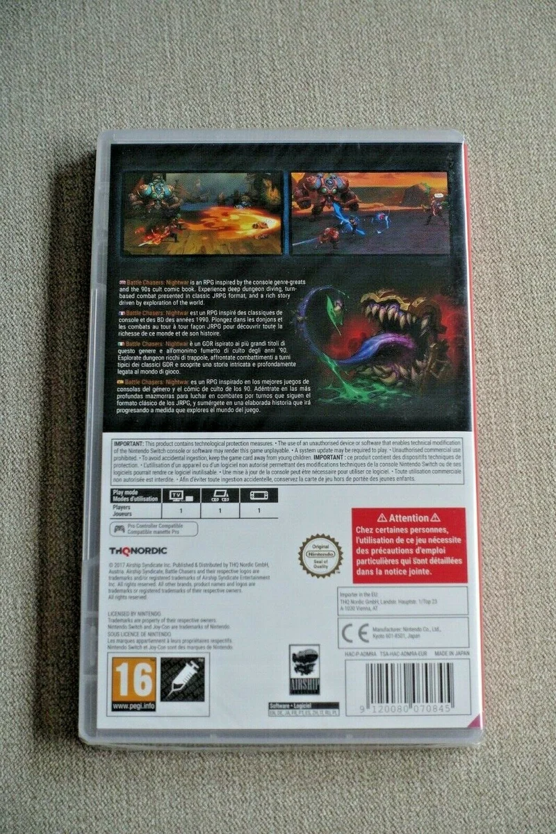 BATTLECHASERS: NIGHTWAR NINTENDO SWITCH (versione europea)