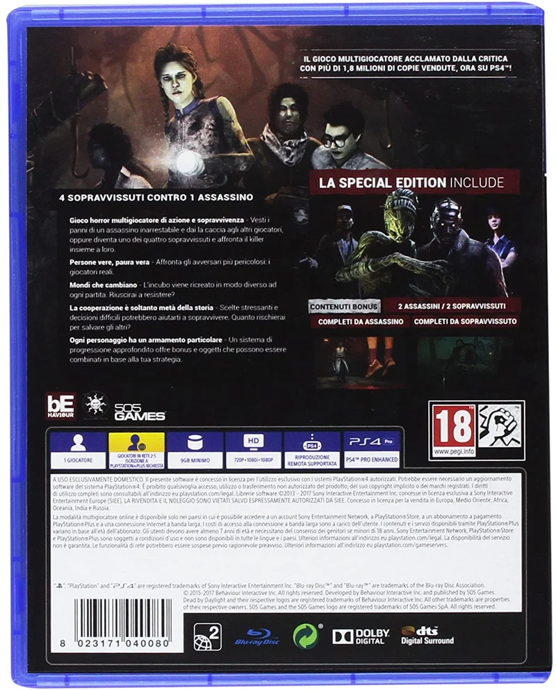 DEAD BY DAYLIGHT PS4 (versione italiana)