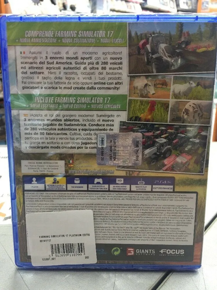 FARMING SIMULATOR 17 PLATINUM EDITION PS4 (versione italiana)