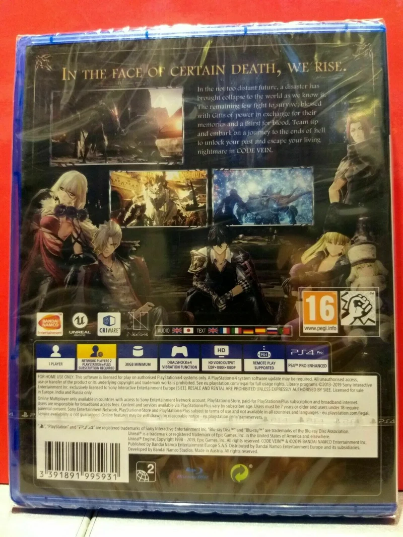 CODE VEIN PS4 (versione inglese)
