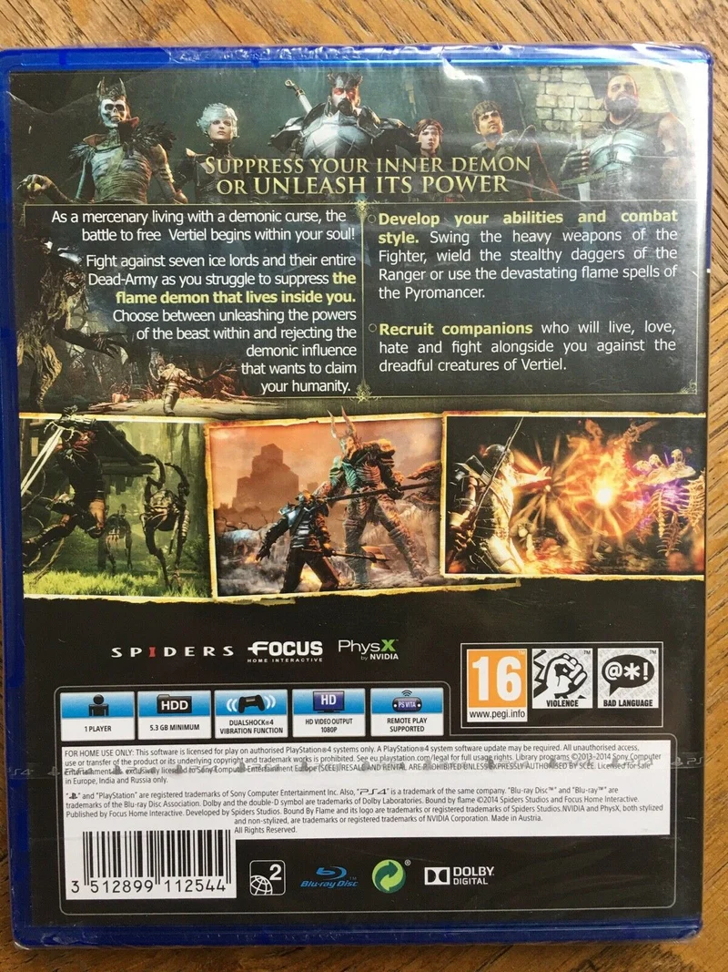 BOUND BY FLAME PS4 (versione inglese)