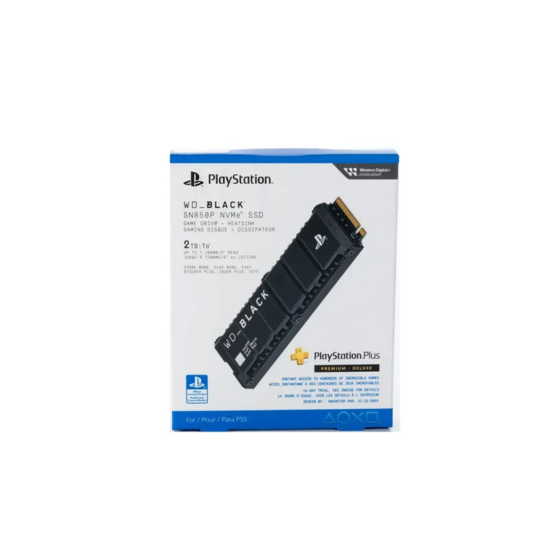 WD Black SN850P NVMe SSD With Heatsink for PS5 & PC (1TB/2TB/4TB/8TB)
