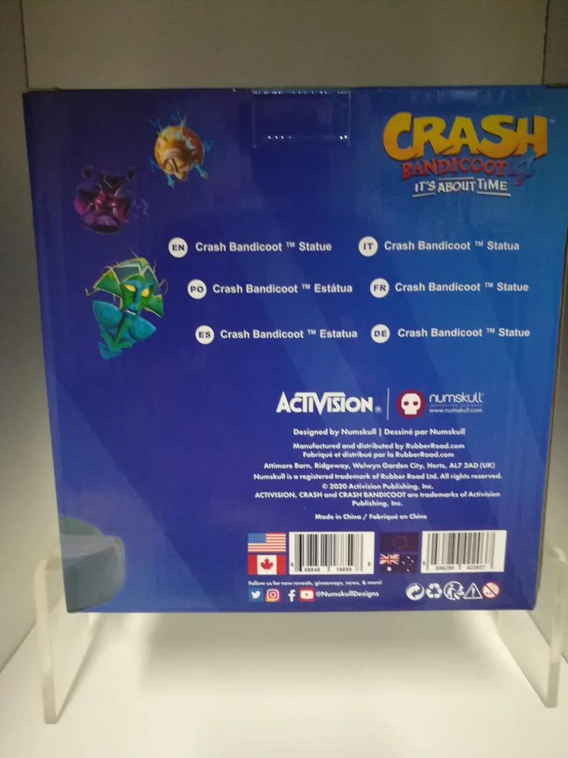Action Figure Ufficiale Dedicata a Crash Bandicoot 4