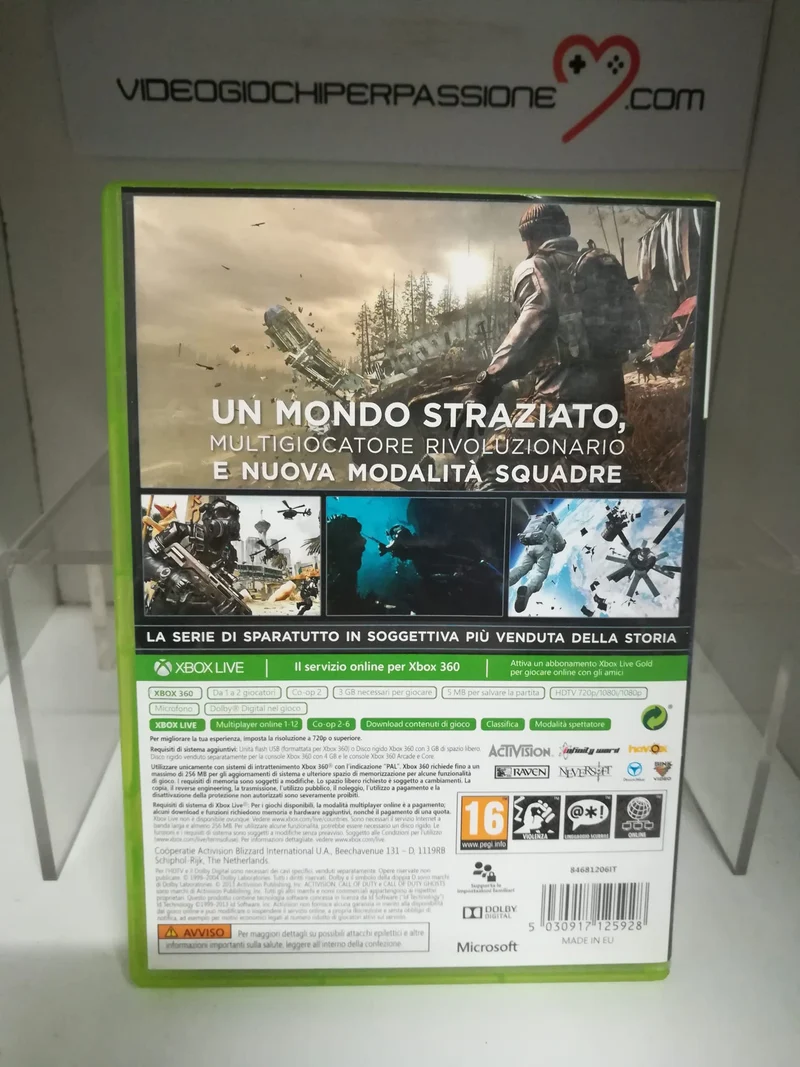 CALL OF DUTY GHOSTS XBOX 360 (usato garantito)(completamente in italiano)