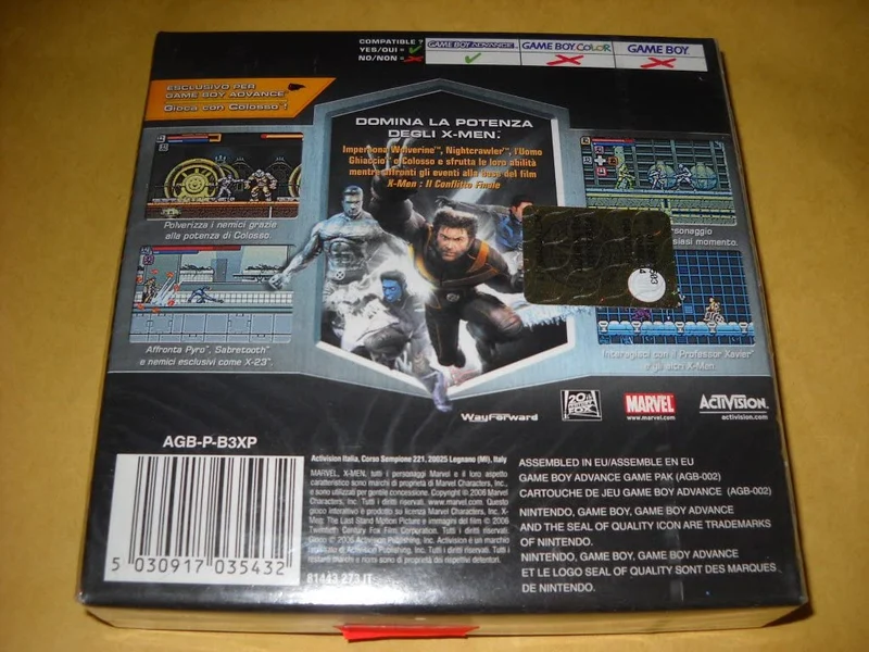 X-MEN IL GIOCO UFFICIALE NINTENDO GBA