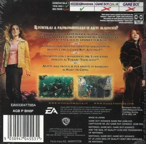 HERRY POTTER E IL CALICE DI FUOCO NINTENDO GBA