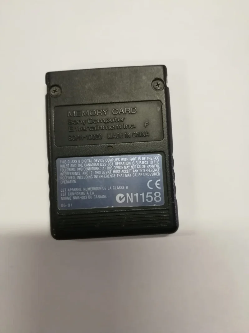 MEMORY CARD 8MB PS2 (usata)(originale)