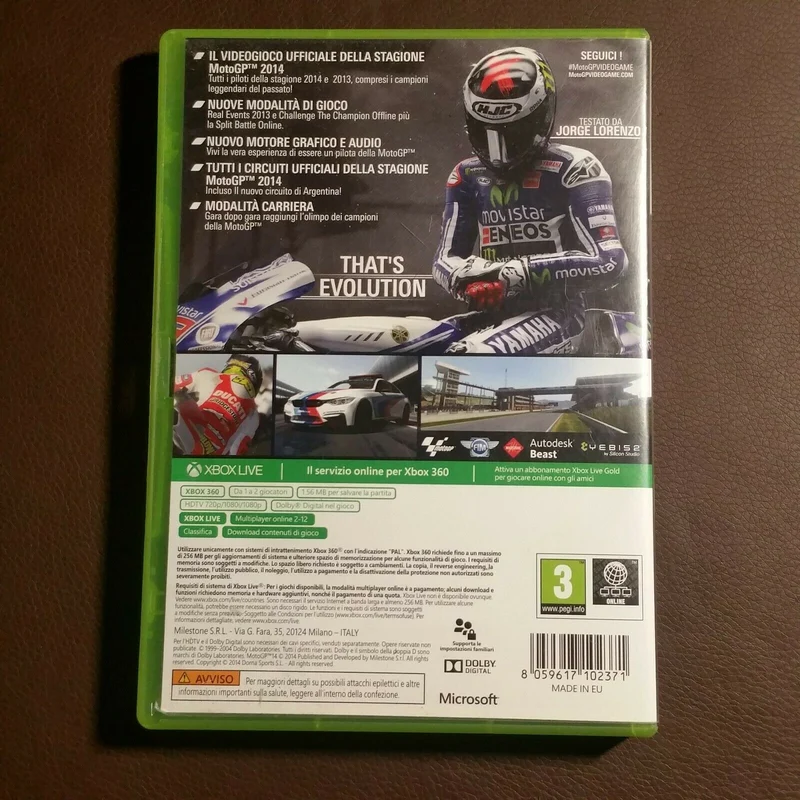 MOTO GP 14 XBOX 360 (versione italiana)