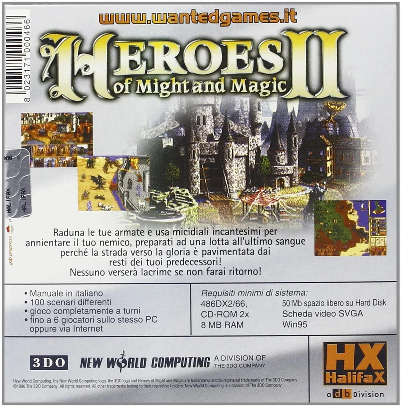 HEROES II OF MIGHT AND MAGIC PC (gioco completo)