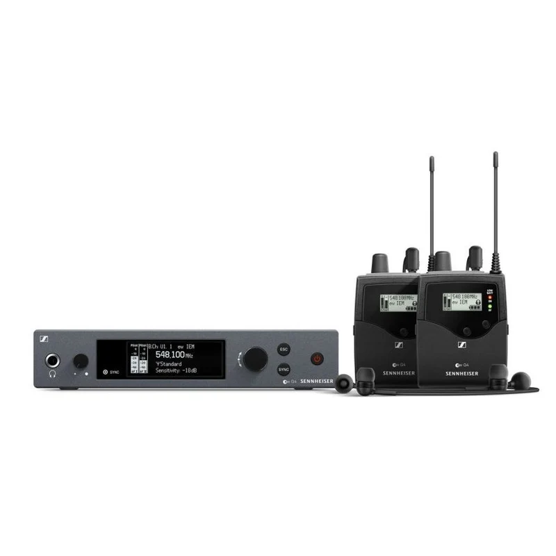 Sennheiser EW IEM G4-TWIN-B wireless in-ear set (transmitter + 2 receivers)