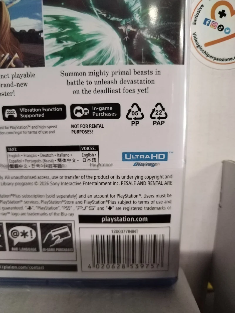 Granblue Fantasy:Relink-Endless Ragnarok Playstation 5 Edizione Europea