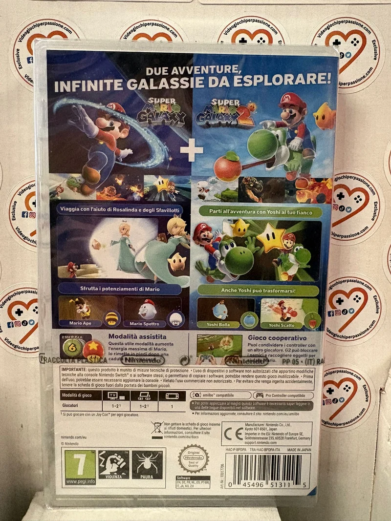 Super Mario Galaxy + Super Mario Galaxy 2 - Ed. Italiana - Nintendo Switch