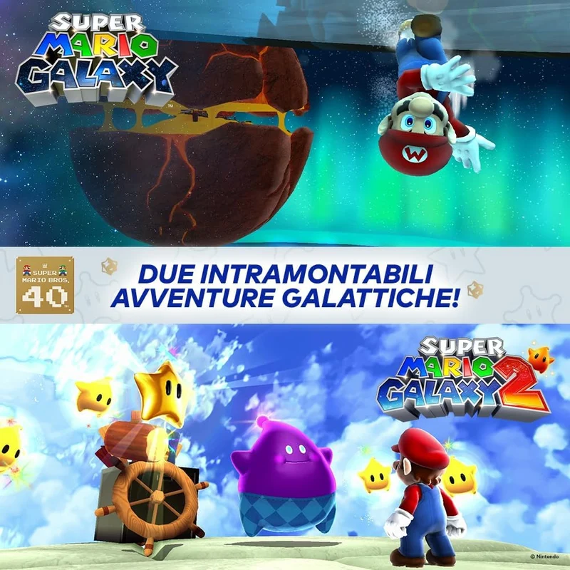Super Mario Galaxy + Super Mario Galaxy 2 - Ed. Italiana - Nintendo Switch