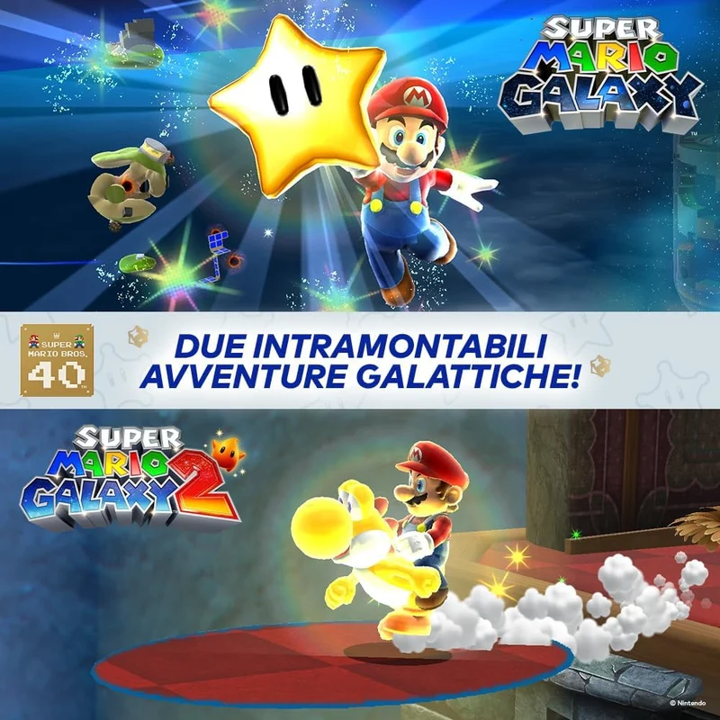 Super Mario Galaxy + Super Mario Galaxy 2 - Ed. Italiana - Nintendo Switch