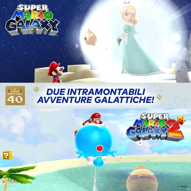 Super Mario Galaxy + Super Mario Galaxy 2 - Ed. Italiana - Nintendo Switch