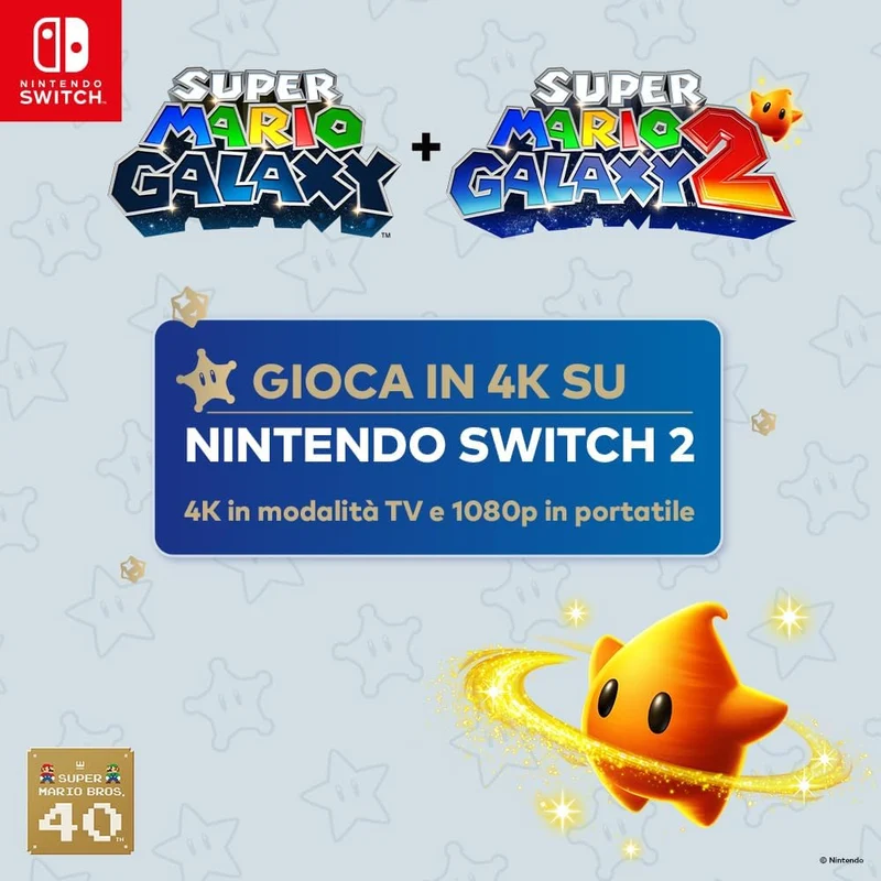 Super Mario Galaxy + Super Mario Galaxy 2 - Ed. Italiana - Nintendo Switch
