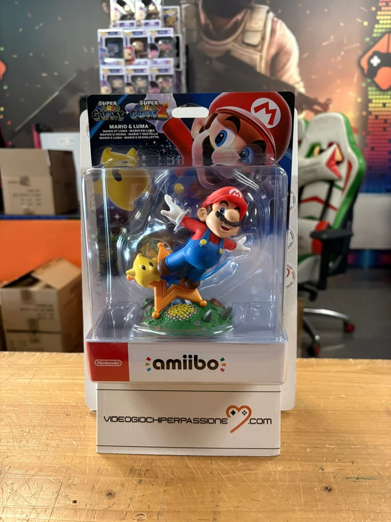 Amiibo Nintendo di Mario e Sfavillotto (Super Mario Galaxy + Super Mario Galaxy 2)