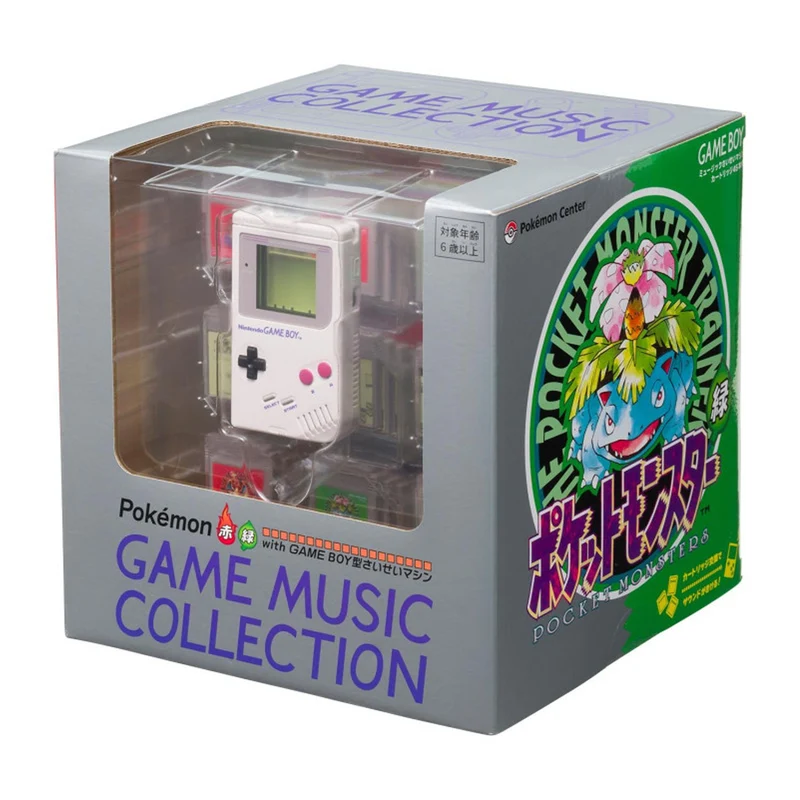 Pokemon Red & Green GAME MUSIC COLLECTION with GAME BOY-Shaped Jukebox