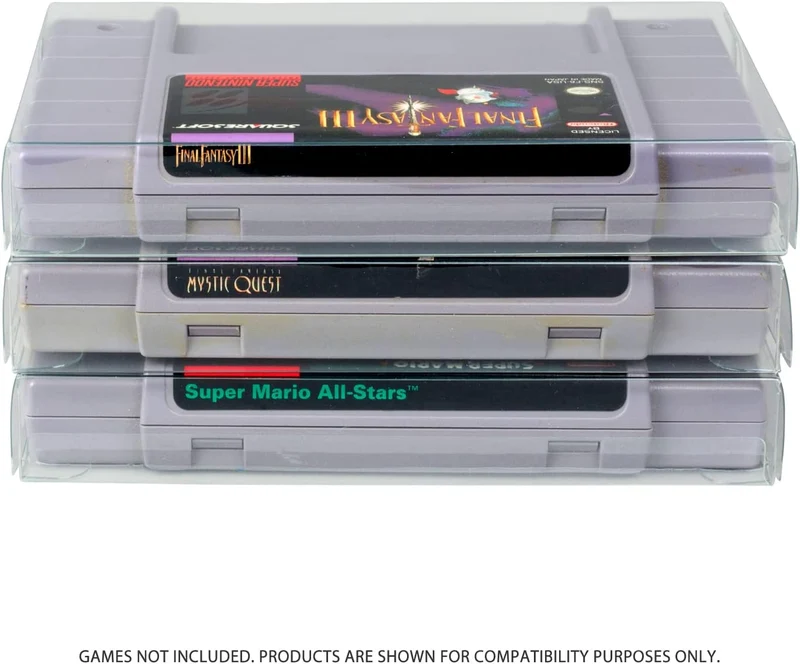 Plastic Protector For Nintendo SNES Cartridge
