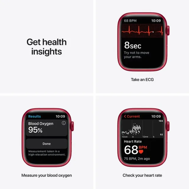 Apple Watch Series 7, 45mm GPS + Cell, Product Red Alum Case