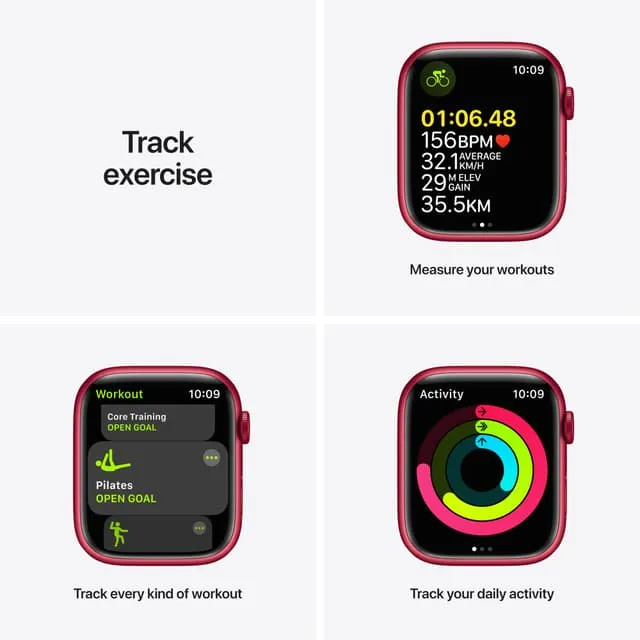 Apple Watch Series 7, 45mm GPS + Cell, Product Red Alum Case