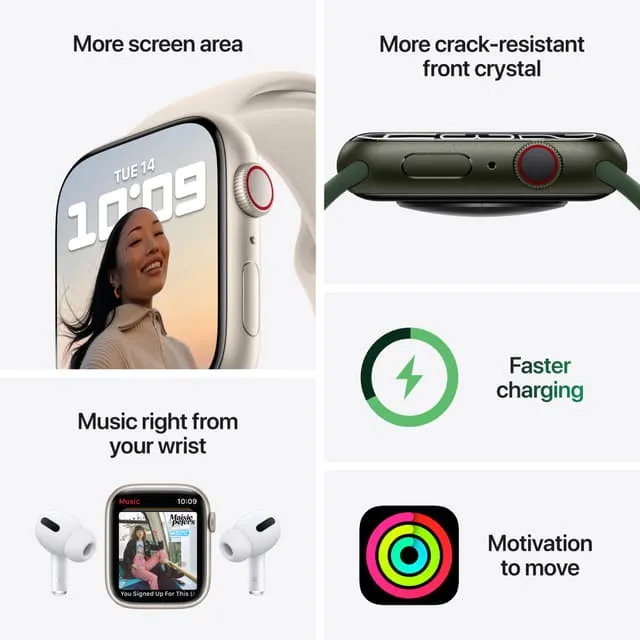 Apple Watch Series 7, 45mm GPS + Cell, Product Red Alum Case