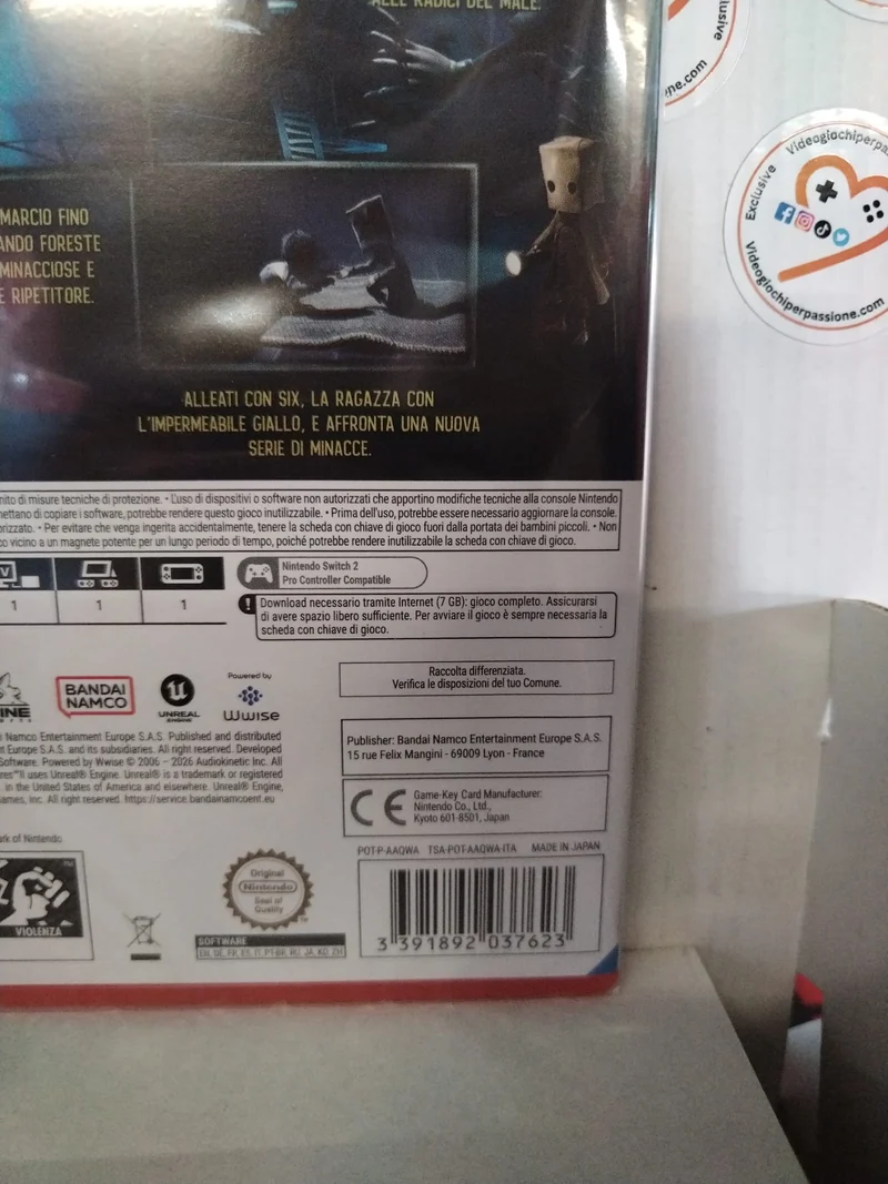 Little Nightmares II - Enhanced Edition (GKEY) NINTENDO SWITCH 2 (ver. italiana)