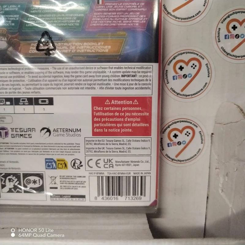 Eden Genesis Nintendo Switch Edizione Europea