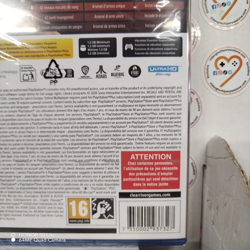 Blood: Refreshed Supply™ Playstation 5 Edizione Europea