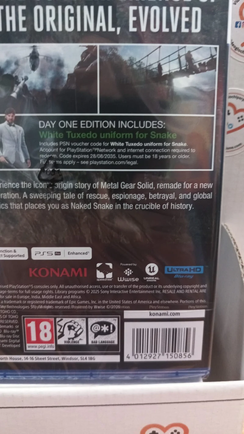Metal Gear Solid Delta: Snake Eater (Day One Edition) Playstation 5 Edizione Europea