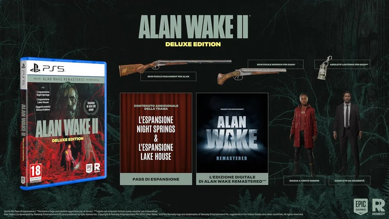 Alan Wake 2 Deluxe Edition Playstation 5 Edizione Europea