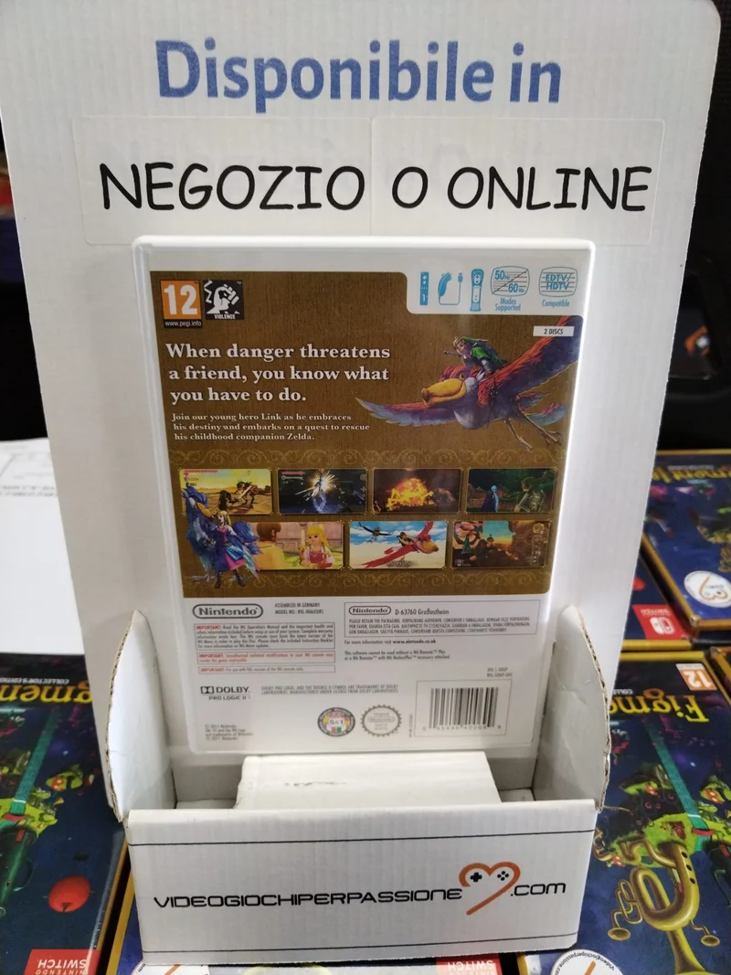 THE LEGEND OF ZELDA SKYWARD SWORD NINTENDO WII (usato garantito)(versione ing.)