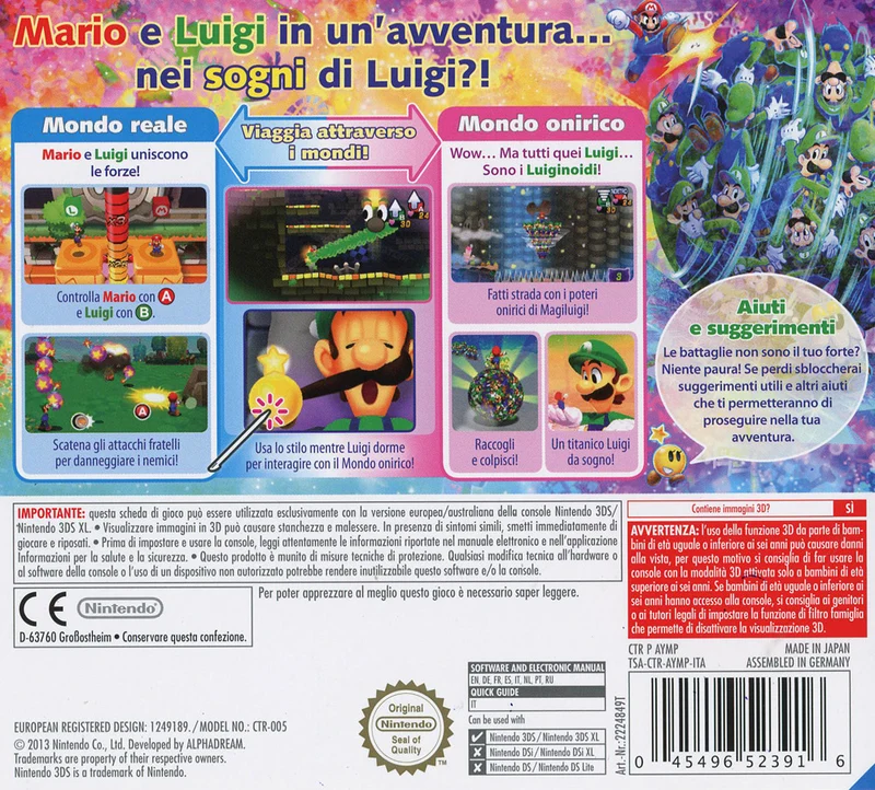 Mario E Luigi: Dream Team Bros - Nintendo 3DS Edizione Italiana