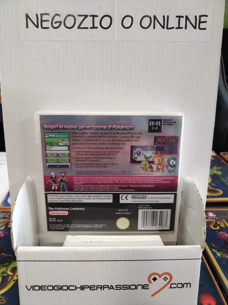 POKEMON VERSIONE PERLA NINTENDO DS (usato garantito) (versione italiana)