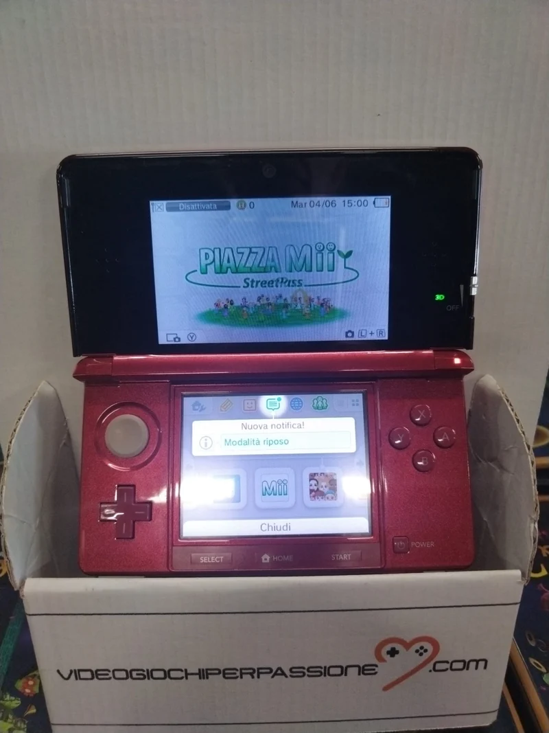CONSOLE NINTENDO 3DS (usato garantito)(senza scatola)(con caricatore)