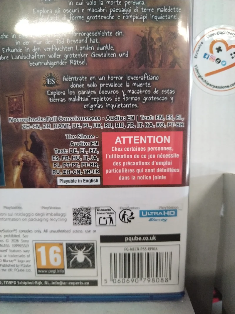 Necrophosis: Full Consciousness Playstation 5 Edizione Europea