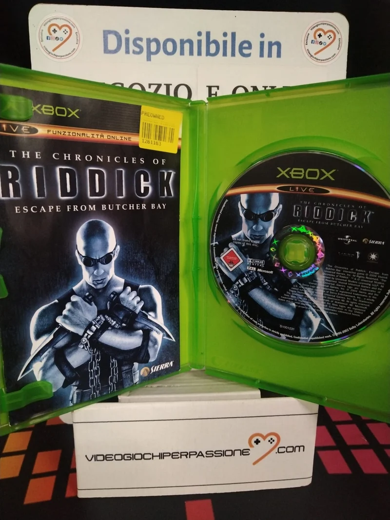The Chronicles Of Riddick Escape From Butcher Bay Xbox (usato)(ver. italiana)