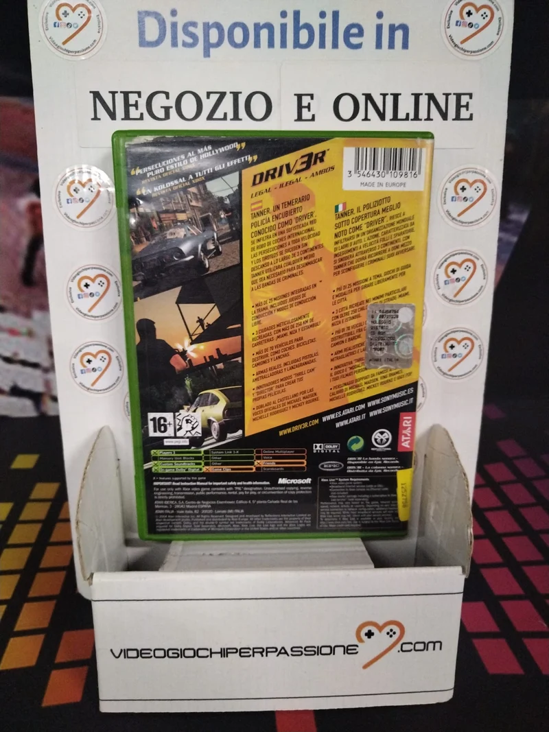 Driver 3 Xbox (usato)(versione ita. spa.)