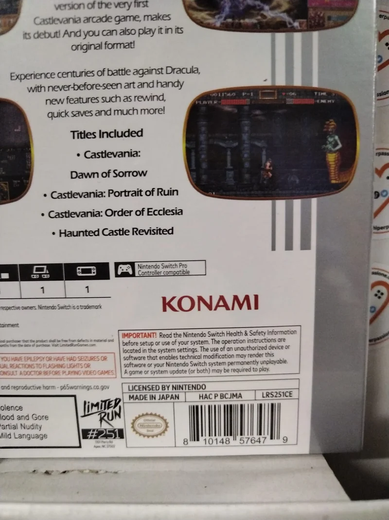 Castlevania Dominus Collection- Nintendo Switch -Limited Run