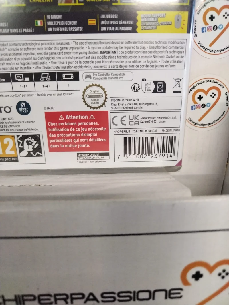 Taito Milestones 4 Nintendo Switch Edizione Europea