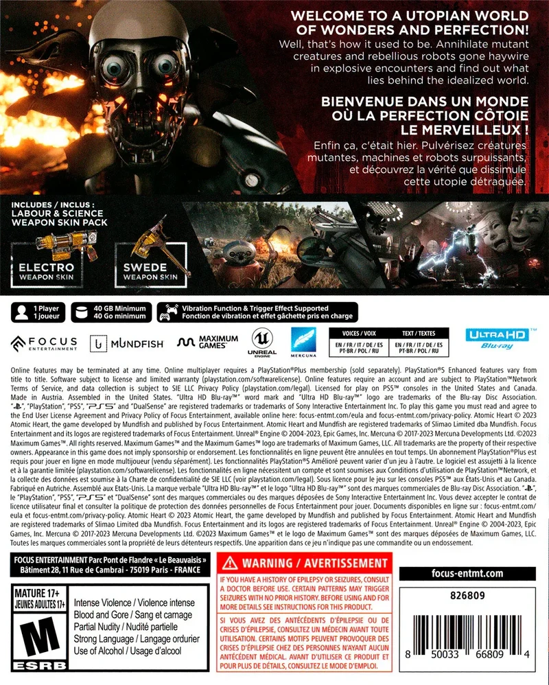 Atomic Heart - (New) (Playstation 5)
