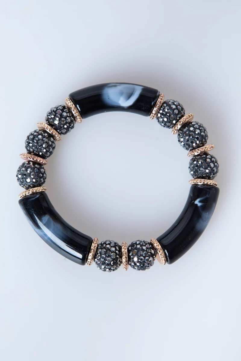 Bracciale rigido con strass