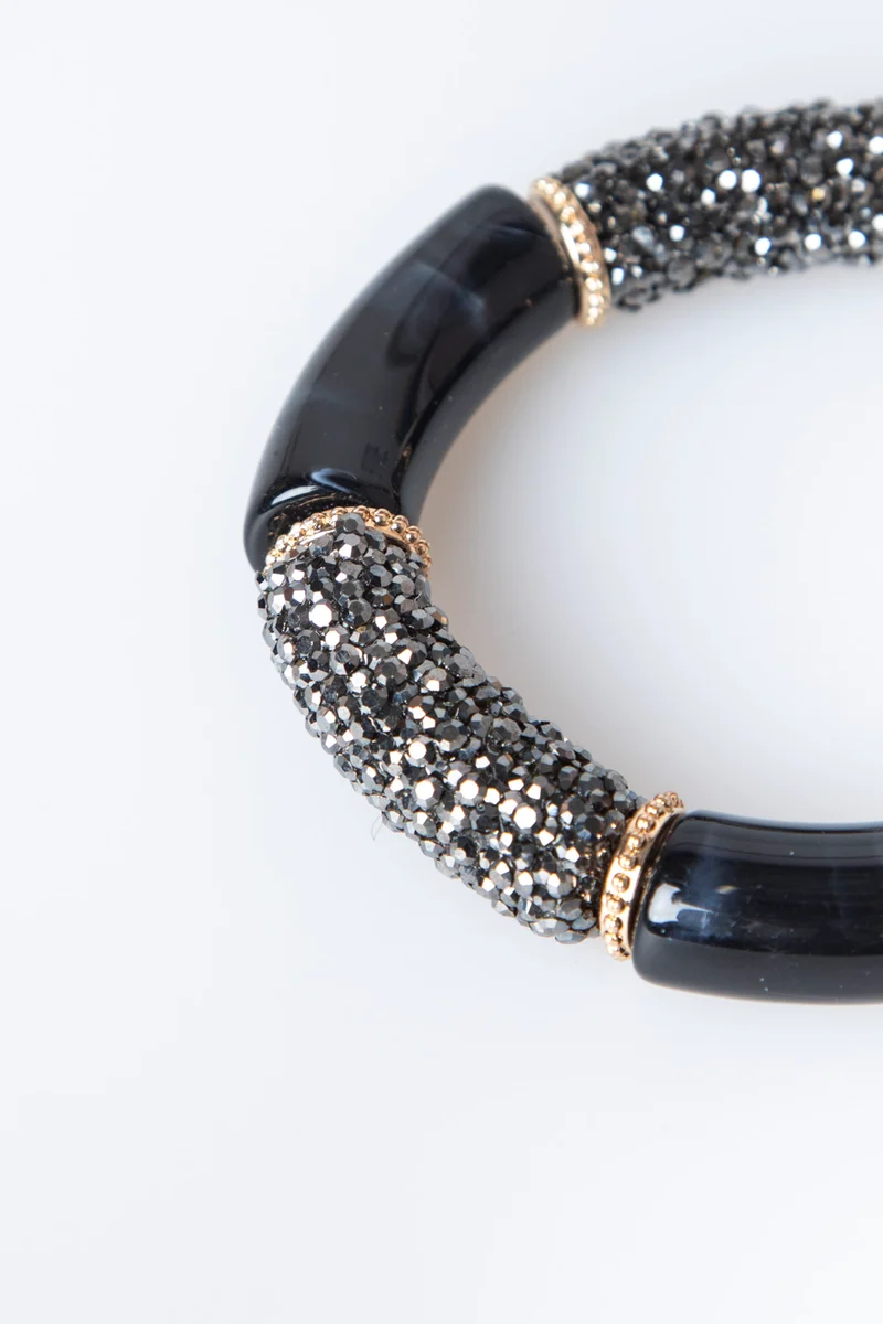 Bracciale rigido con strass